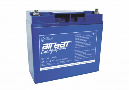AIRBATT Energiepower LiFePO4 AIR-LFP 12-20 12,8V 20Ah Versorgungsbatterie