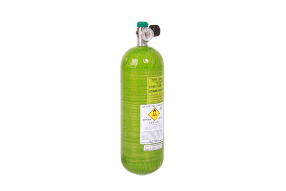 Sauerstoffflasche Glasfaser DIN 477 (2,5l)